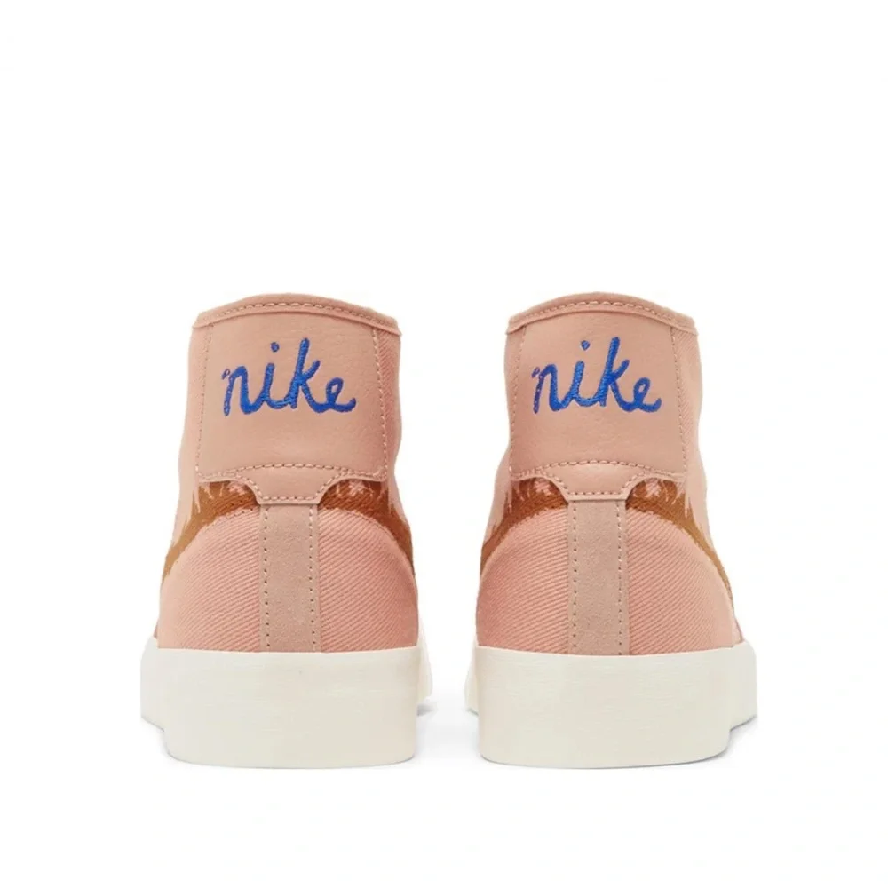 W12.5 M10.5 Nike Blazer Court Mid Premium SB 'Rose Whisper Burnt Sienna' - Picture 2 of 7